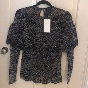 Zara lace Dress Shirt